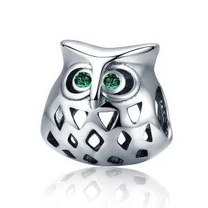 (image for) Pandora Style Silver Owl Charm - SCC424