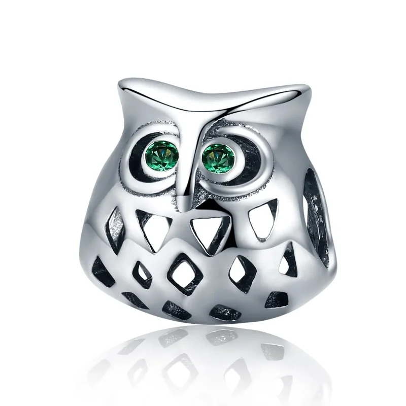 (image for) Pandora Style Silver Owl Charm - SCC424