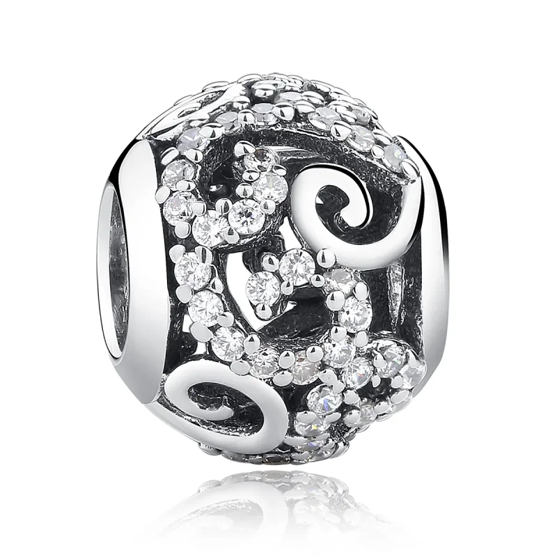 (image for) Pandora Style Silver Pavé Charm - SCC021