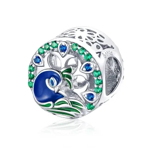 (image for) Pandora Style Silver Peafowl Charm - BSC037