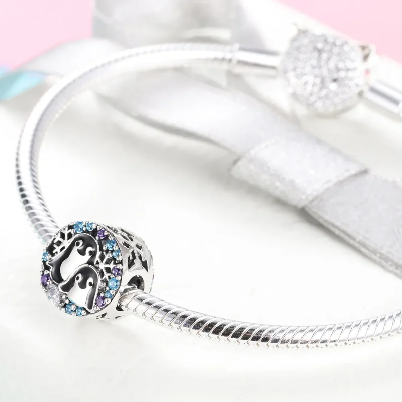(image for) Pandora Style Silver Penguin House Charm - SCC992 - View 4