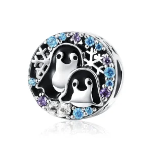 (image for) Pandora Style Silver Penguin House Charm - SCC992