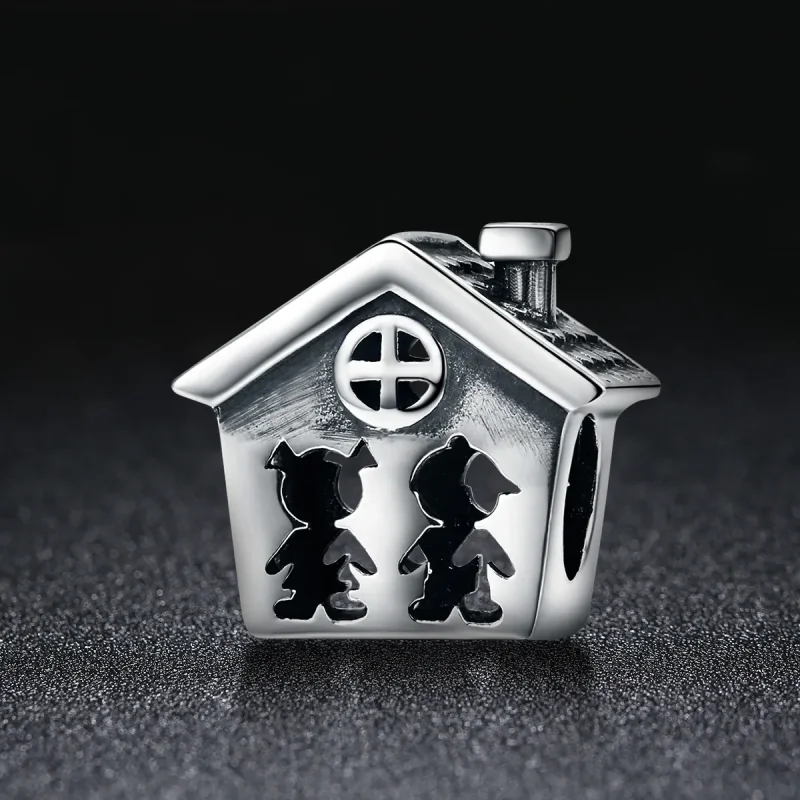 (image for) Pandora Style Silver Perfect Life With A Loving Home Charm - SCC541 - View 2