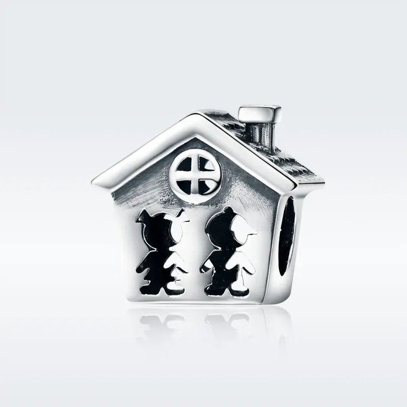 (image for) Pandora Style Silver Perfect Life With A Loving Home Charm - SCC541 - View 3