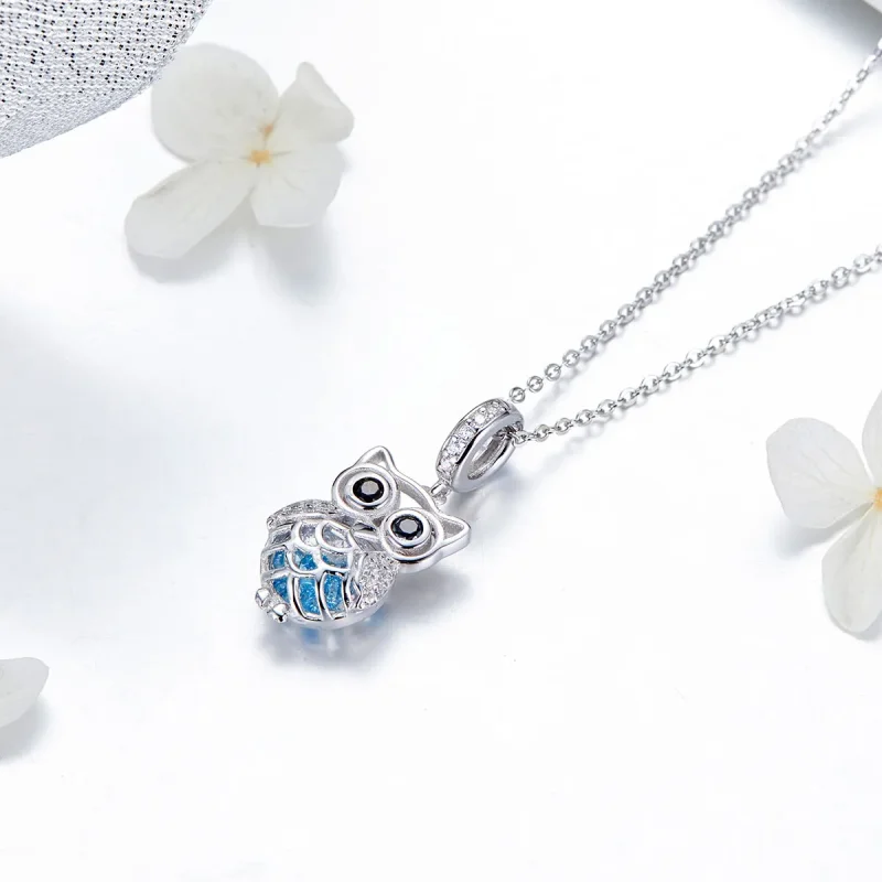 (image for) Pandora Style Silver Perpetual Owl Dangle - SCC1124 - View 3