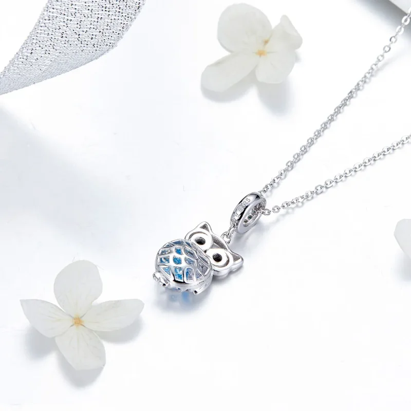 (image for) Pandora Style Silver Perpetual Owl Dangle - SCC1124 - View 4