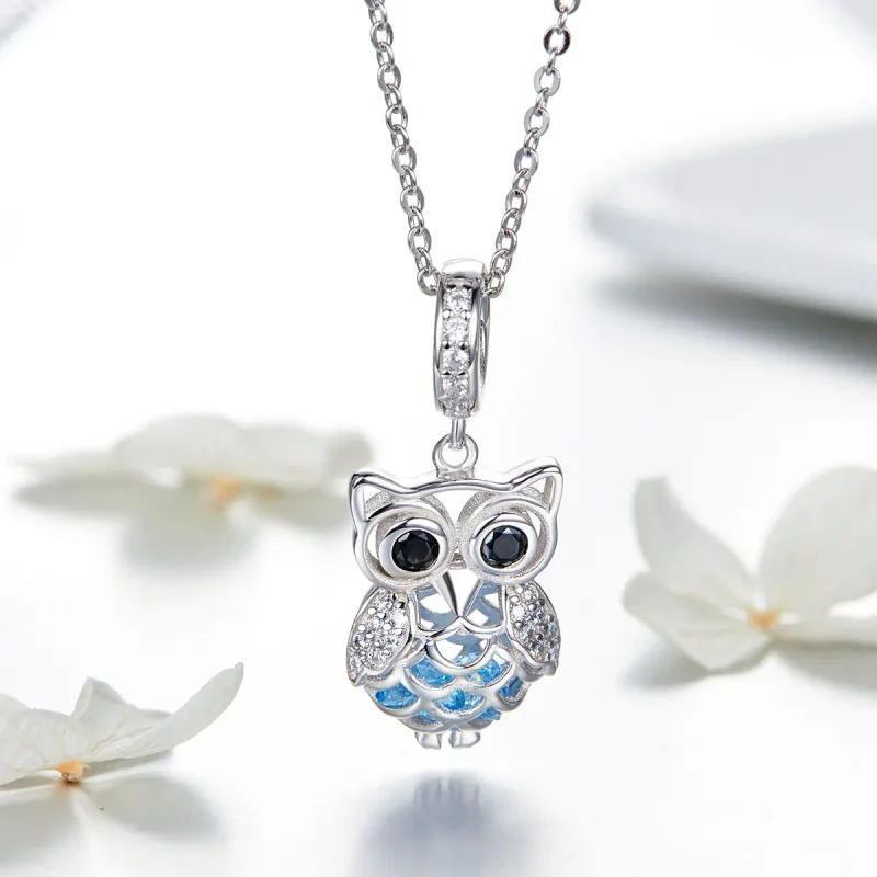 (image for) Pandora Style Silver Perpetual Owl Dangle - SCC1124 - View 6