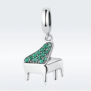 (image for) Pandora Style Silver Piano Dangle - SCC111
