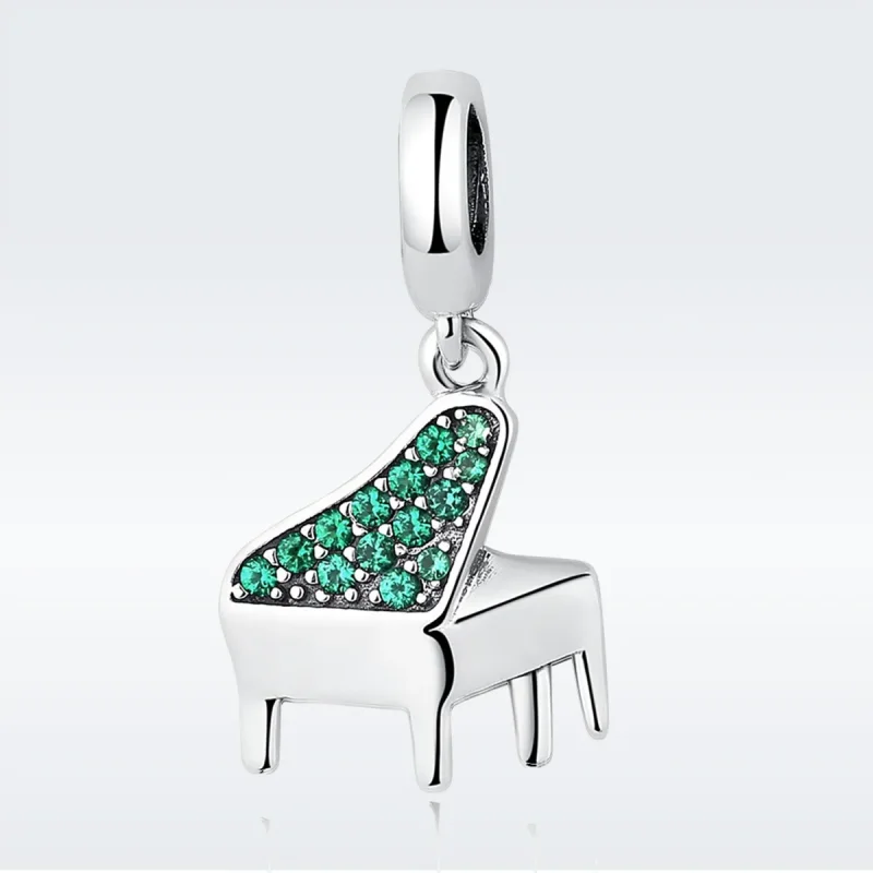 (image for) Pandora Style Silver Piano Dangle - SCC111