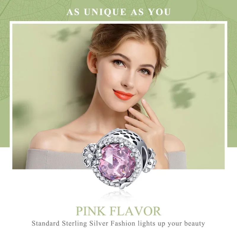 (image for) Pandora Style Silver Pink Flavor Charm - SCC904 - View 6