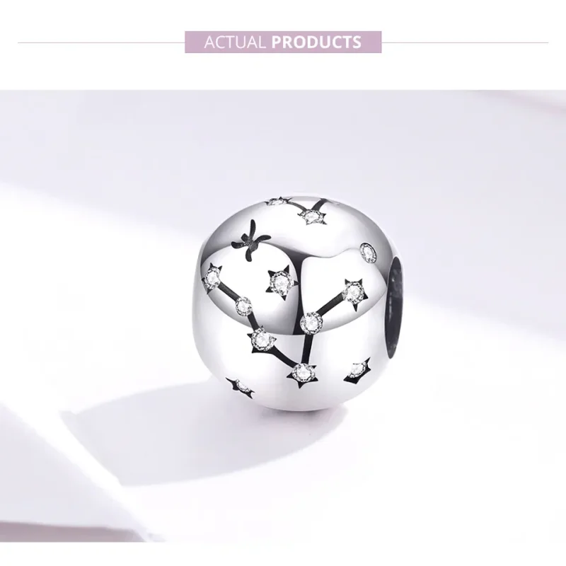 (image for) Pandora Style Silver Pisces Charm - SCC1218-12 - View 2