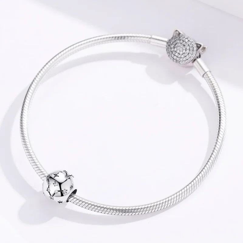 (image for) Pandora Style Silver Pisces Charm - SCC1218-12 - View 3