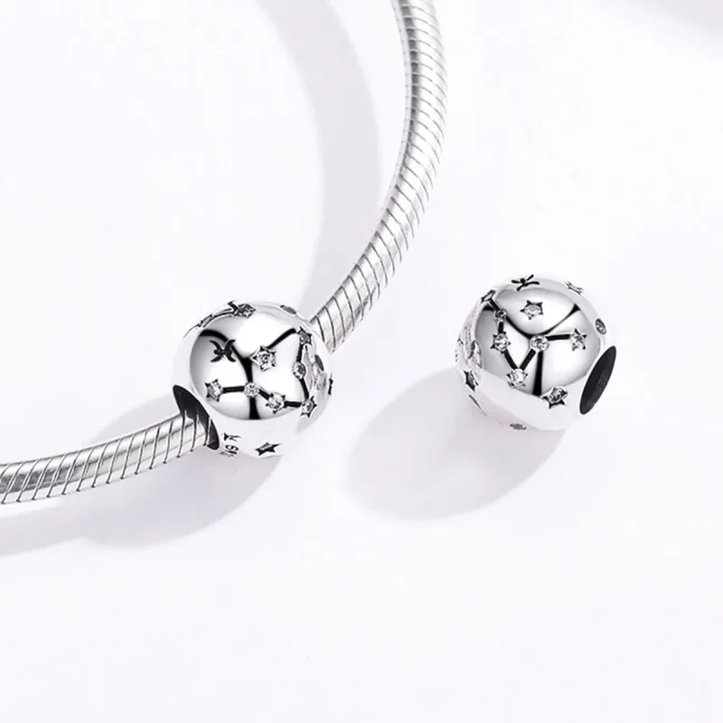 (image for) Pandora Style Silver Pisces Charm - SCC1218-12 - View 4