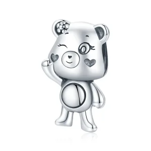 (image for) Pandora Style Silver Playful Bear Charm - SCC1870