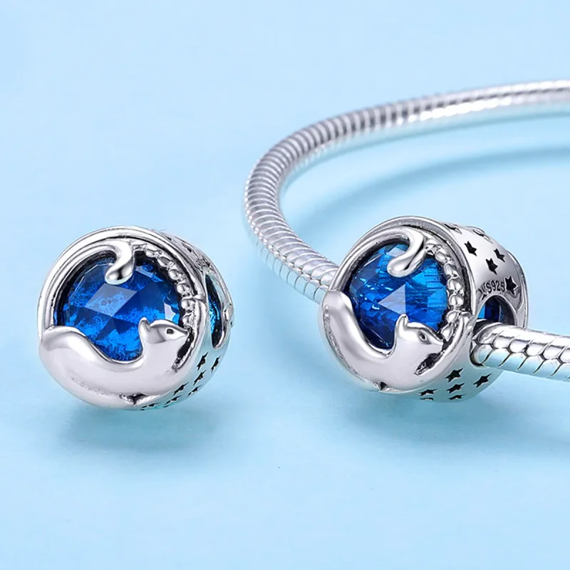 (image for) Pandora Style Silver Playful Cat Charm - SCC708 - View 3