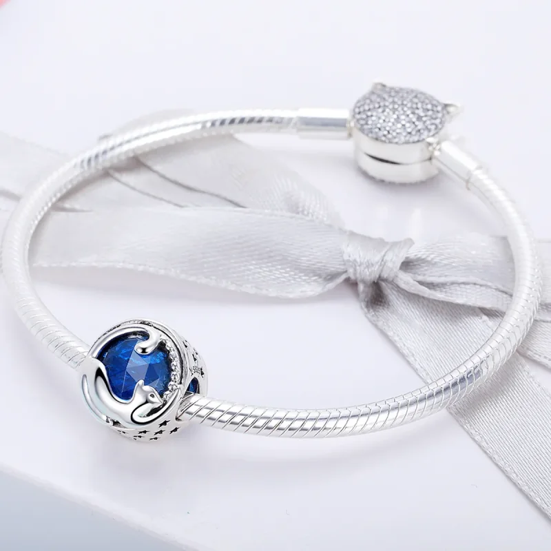 (image for) Pandora Style Silver Playful Cat Charm - SCC708 - View 4