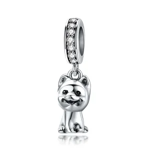 (image for) Pandora Style Silver Pomeranian Dangle - SCC1288