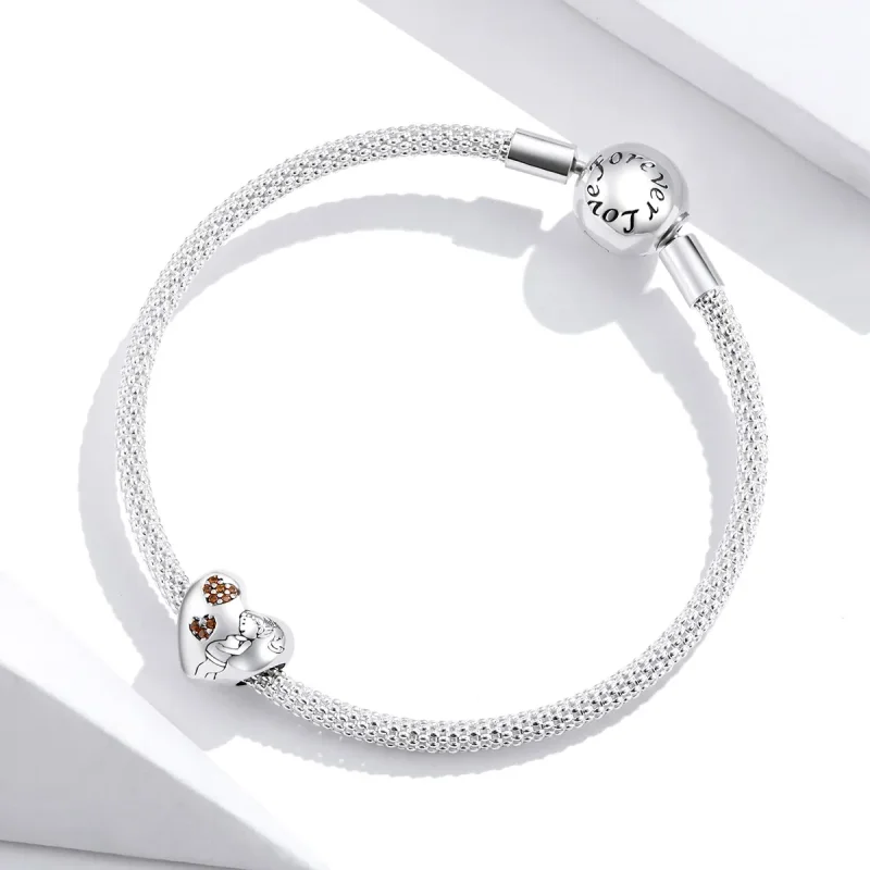 (image for) Pandora Style Silver Pregnant mother Charm - SCC1589 - View 4