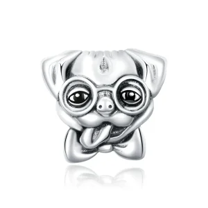 (image for) Pandora Style Silver Pug Charm - SCC1626