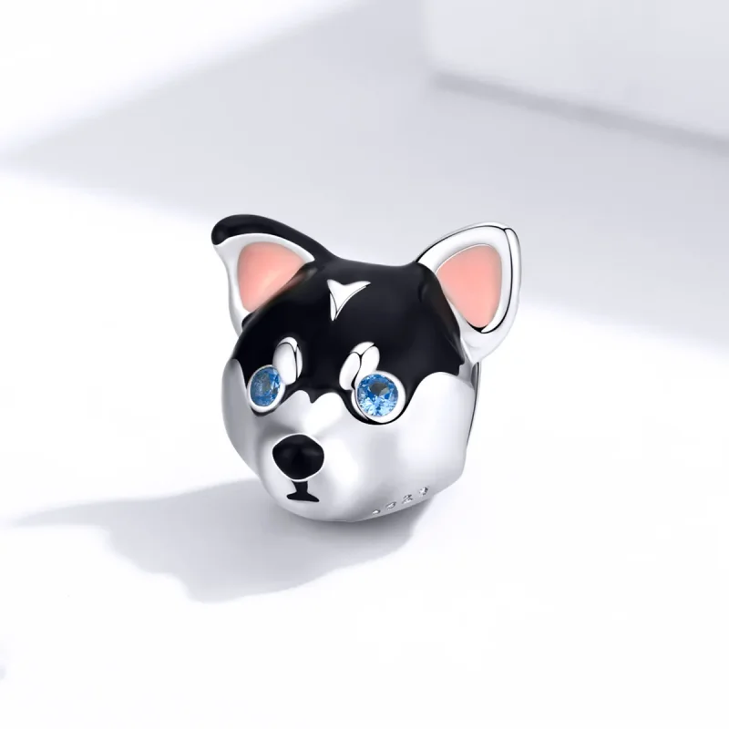 (image for) Pandora Style Silver Puppy Charm - BSC191 - View 2