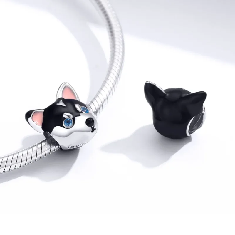 (image for) Pandora Style Silver Puppy Charm - BSC191 - View 4