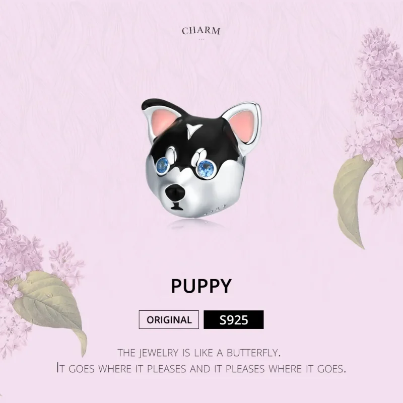 (image for) Pandora Style Silver Puppy Charm - BSC191 - View 6