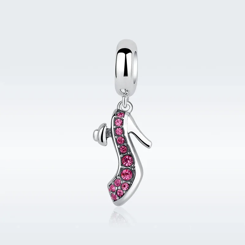 (image for) Pandora Style Silver Queen's High Heels Dangle - SCC028 - View 2