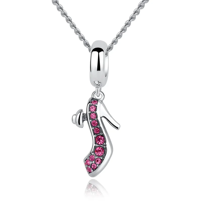(image for) Pandora Style Silver Queen's High Heels Dangle - SCC028 - View 3