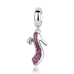 Pandora Style Silver Queen's High Heels Dangle - SCC028 (image for) Pandora Style Silver Queen's High Heels Dangle - SCC028