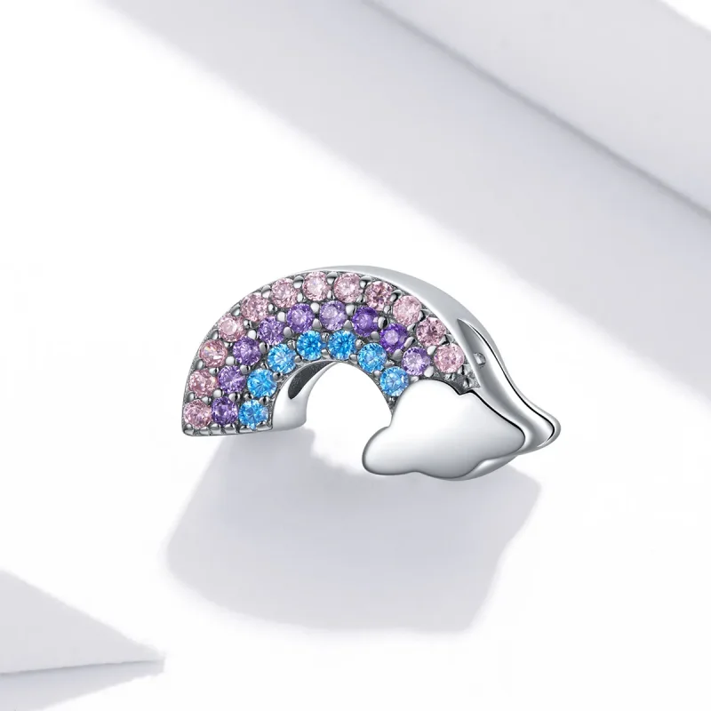 (image for) Pandora Style Silver Rainbow Bridge Charm - SCC1788 - View 2