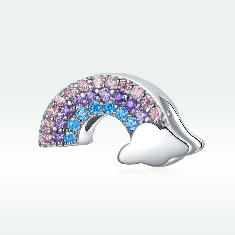(image for) Pandora Style Silver Rainbow Bridge Charm - SCC1788 - View 5