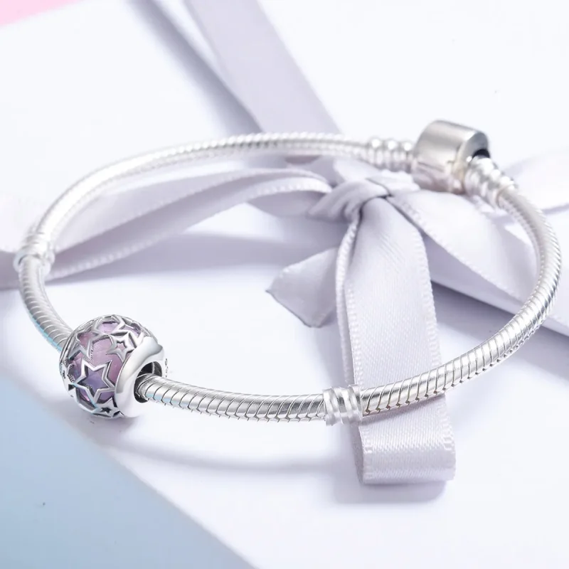 (image for) Pandora Style Silver Romantic Stars Charm - SCC510 - View 4
