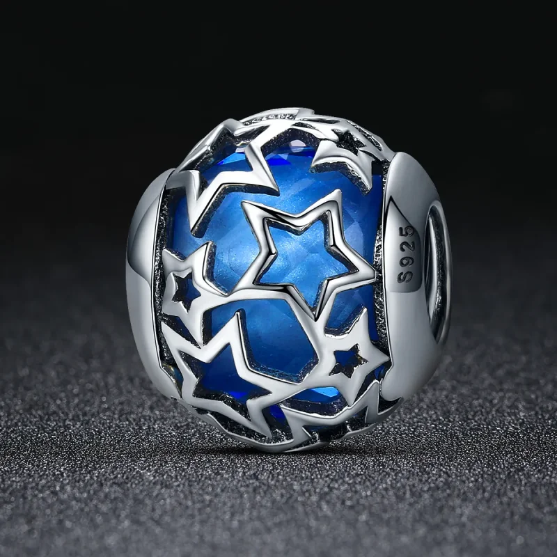(image for) Pandora Style Silver Romantic Stars Charm - SCC511 - View 2
