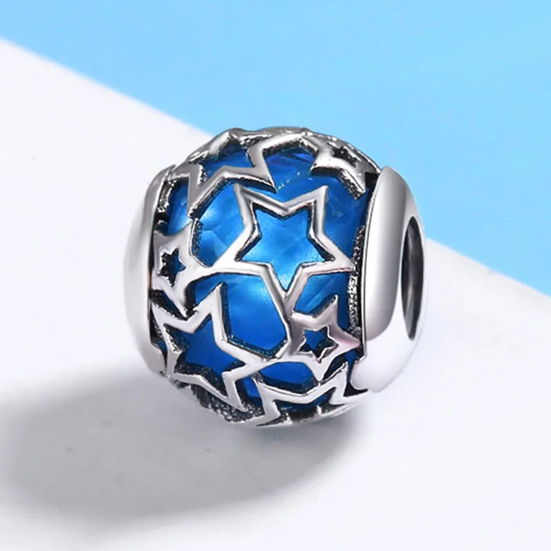 (image for) Pandora Style Silver Romantic Stars Charm - SCC511 - View 3