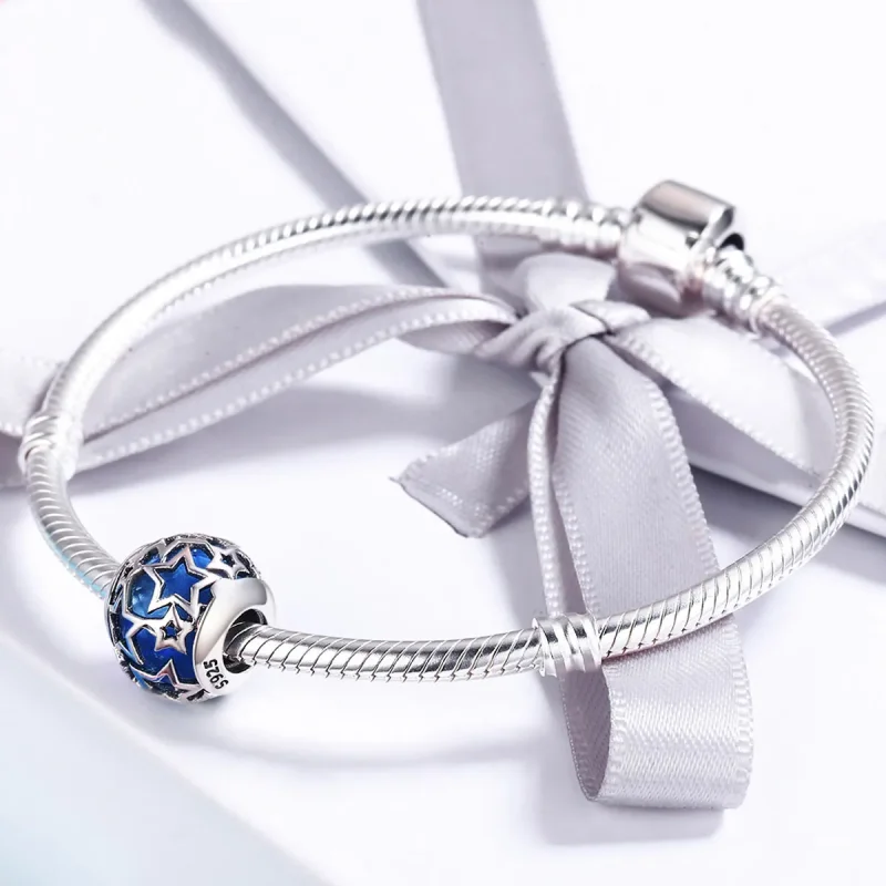 (image for) Pandora Style Silver Romantic Stars Charm - SCC511 - View 4
