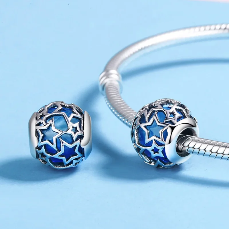 (image for) Pandora Style Silver Romantic Stars Charm - SCC511 - View 5