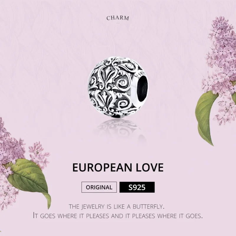 (image for) Pandora Style Silver Royal Court Style Charm - SCC1179 - View 2