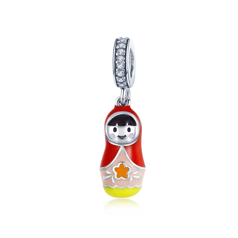 (image for) Pandora Style Silver Russian Doll Dangle - SCC1134