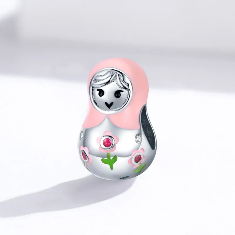 (image for) Pandora Style Silver Russian Dolls Charm - SCC1435 - View 2
