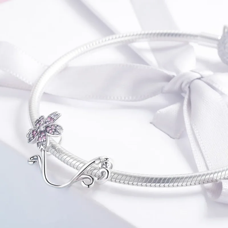 (image for) Pandora Style Silver Sakura Charm - SCC1033 - View 3