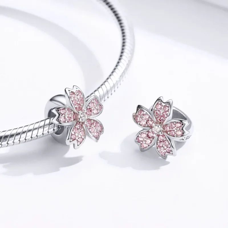 (image for) Pandora Style Silver Sakura Charm - SCC1291 - View 3