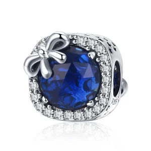 (image for) Pandora Style Silver Sapphire Charm - SCC1058