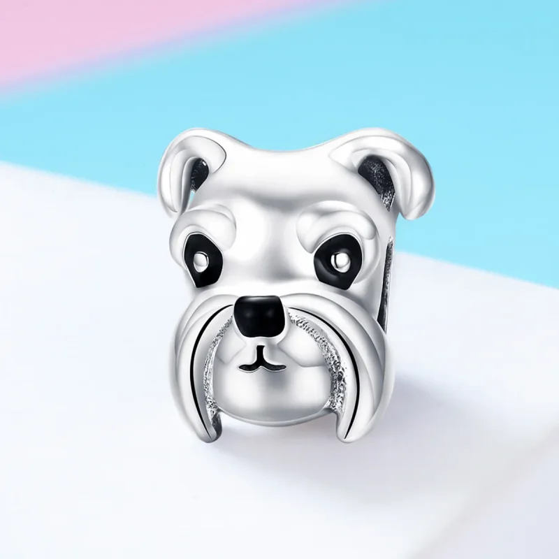 (image for) Pandora Style Silver Schnauzer Charm - SCC835 - View 2