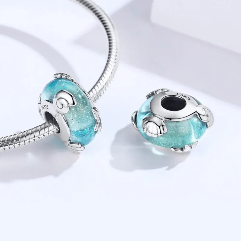 (image for) Pandora Style Silver Sea World Murano Glass Charm - SCC1257 - View 4