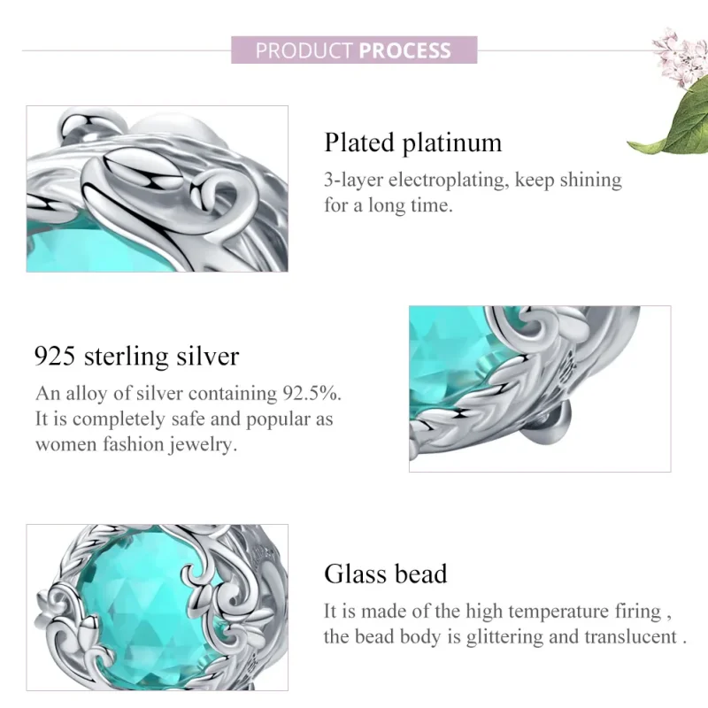 (image for) Pandora Style Silver Secret Garden Charm - BSC105 - View 8