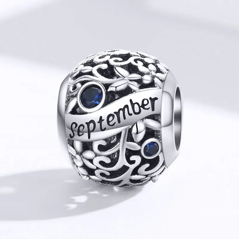 (image for) Pandora Style Silver September Birthstone Charm - SCC1385-9 - View 4