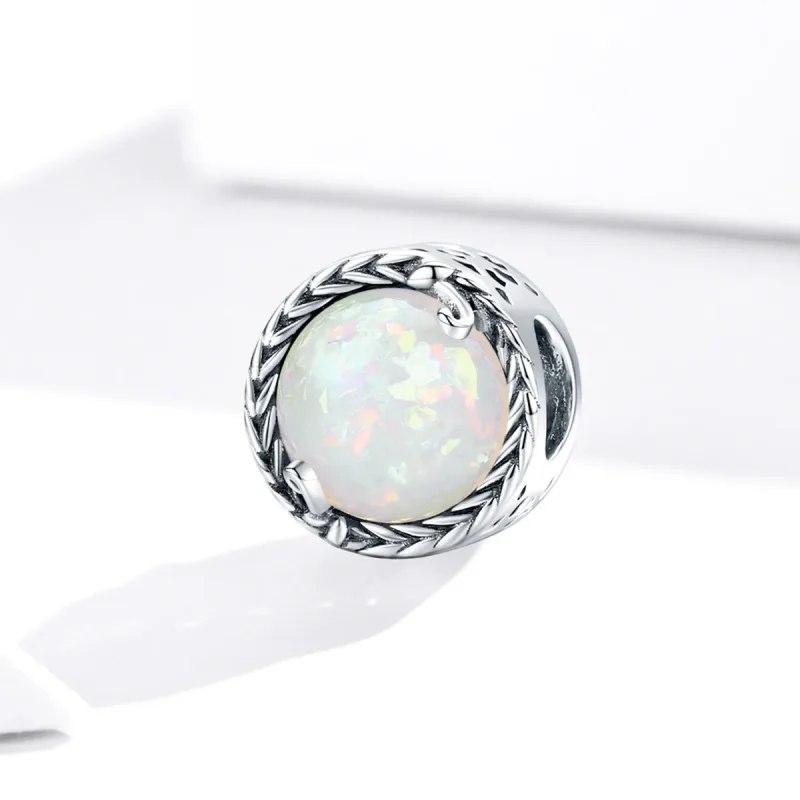 (image for) Pandora Style Silver Simple Vine Charm - SCC1576 - View 2