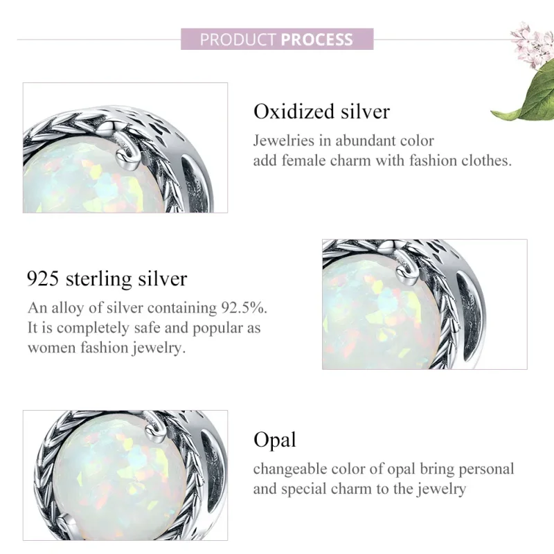 (image for) Pandora Style Silver Simple Vine Charm - SCC1576 - View 8