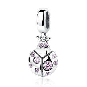 (image for) Pandora Style Silver Small Beetle Dangle - SCC023