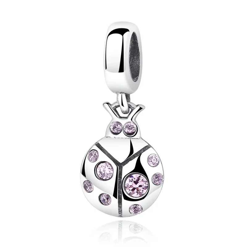 (image for) Pandora Style Silver Small Beetle Dangle - SCC023